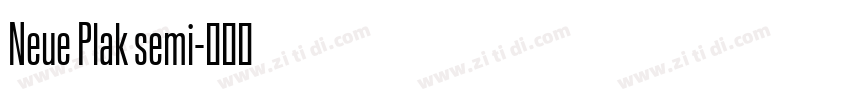 Neue Plak semi字体转换